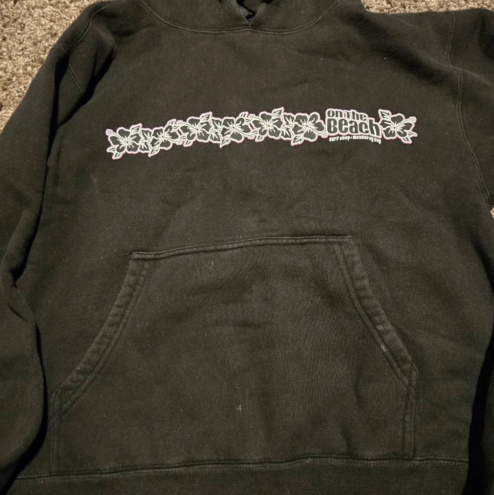 On The Beach Surf Shop Monterey Bay black sweatshirt szS - Picture 3 of 5